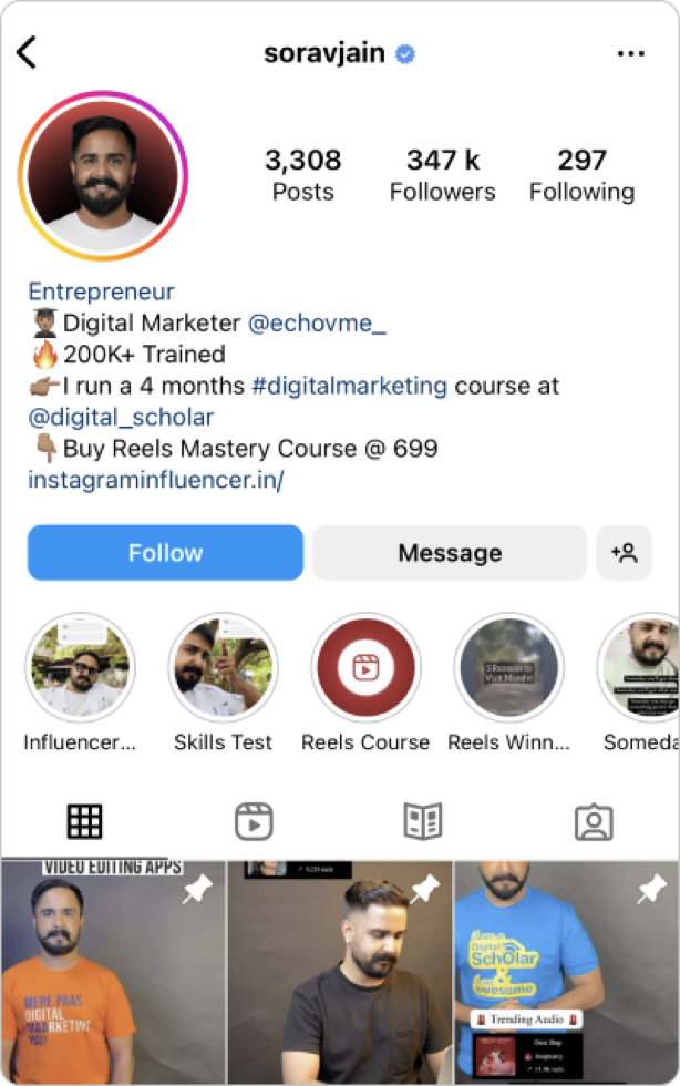 instagram profesyonel hesap biyografi