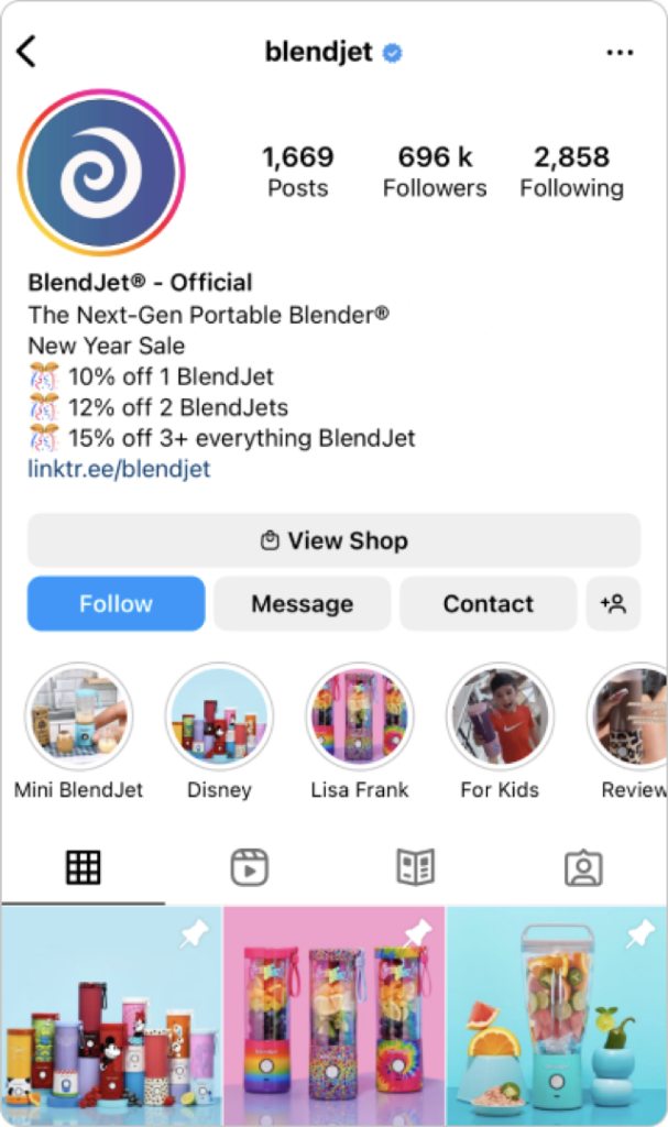 instagram marka hesabı biyografi