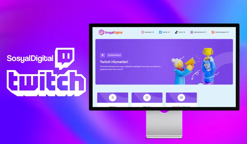 SosyalDigital Twitch hizmetleri